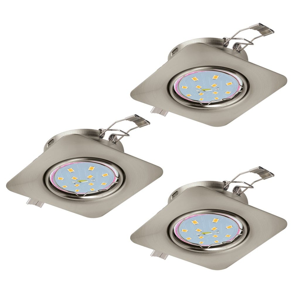 Set 3 spoturi incastrate EGLO PENETO 94268 | Eglo Romania Set spot încastrat PENETO GU10 3X5W 94268