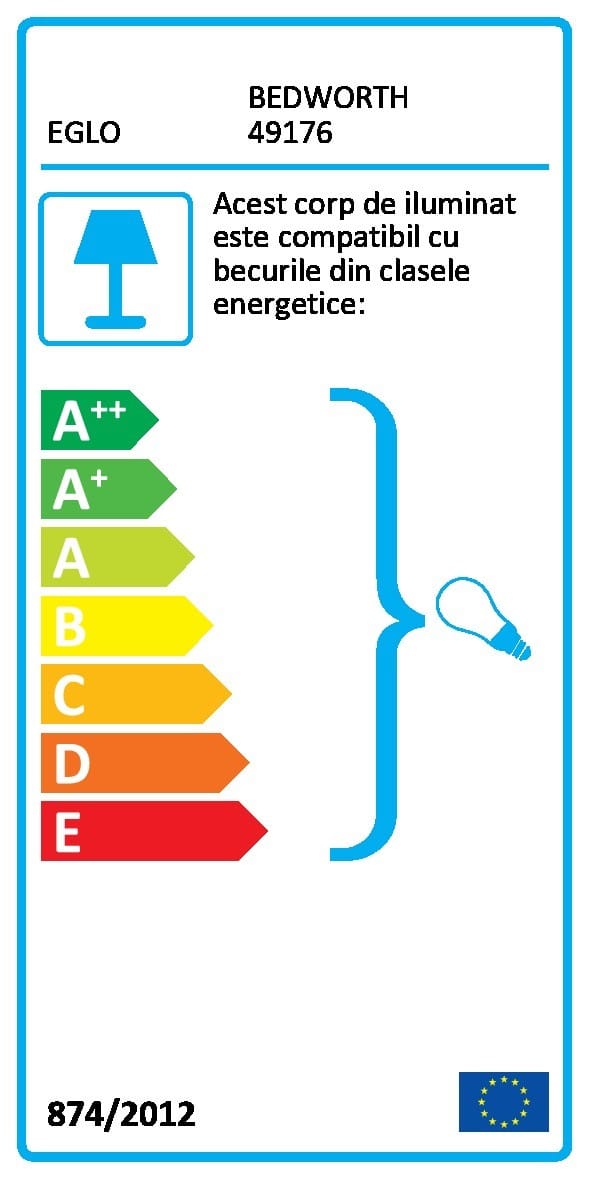 Picior veioza vintage EGLO BEDWORTH 49176 | Eglo Romania Picior veioza vintage EGLO BEDWORTH 49176