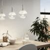 Lustra sticlă EGLO MONTEFIO 1 93784 | Eglo Romania Lustră MONTEFIO 1 LED 3X5W IP20 93784