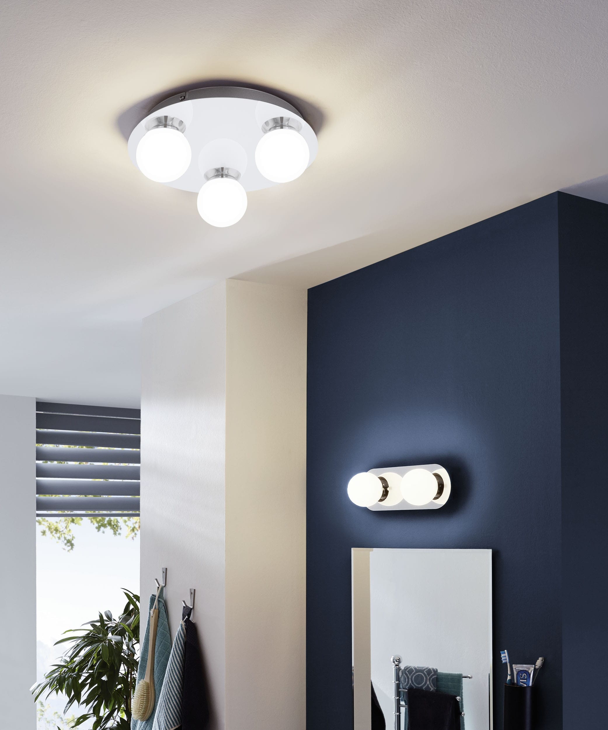 Aplica baie EGLO MOSIANO 94626 | Eglo Romania Aplică/Plafonieră MOSIANO LED 3.3W IP44 94626