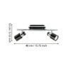 30833_DIMENSION_0001 | Eglo Romania Spot pe bară DAVIDA 1 GU10 2X4.6W IP20 30833