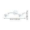 31002_DIMENSION_0001 | Eglo Romania Spot pe bară BIMEDA GU10 2X2.8W IP20 31002
