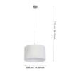 31571_DIMENSION_0001 | Eglo Romania Pendul PASTERI E27 IP20 31571