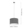 31573_DIMENSION_0001 | Eglo Romania Pendul PASTERI E27 IP20 31573