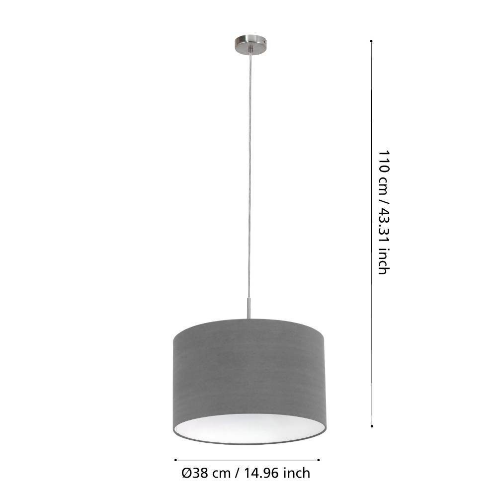 31573_DIMENSION_0001 | Eglo Romania Pendul PASTERI E27 IP20 31573