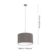 31574_DIMENSION_0001 | Eglo Romania Pendul PASTERI E27 IP20 31574