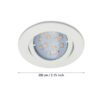 31683_DIMENSION_0001 | Eglo Romania Set 3 spoturi TEDO GU10 3X4.6W IP20 31683