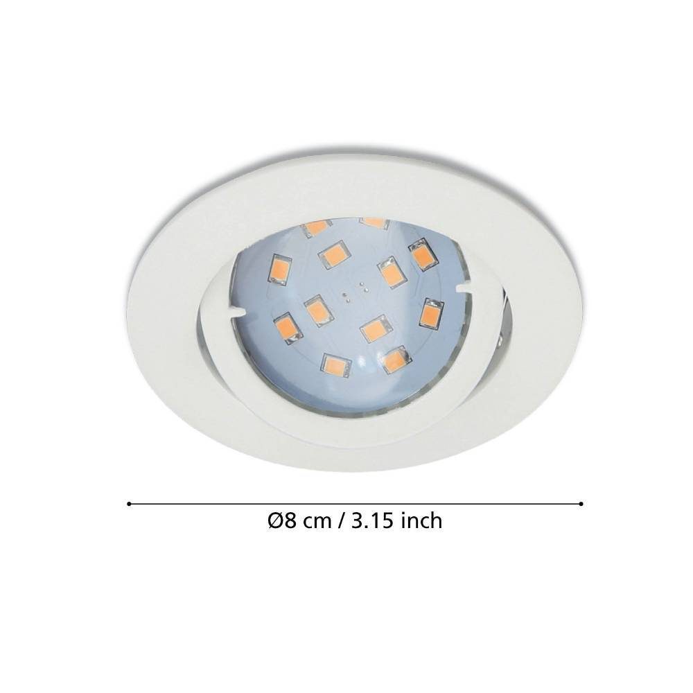 31683_DIMENSION_0001 | Eglo Romania Set 3 spoturi TEDO GU10 3X4.6W IP20 31683