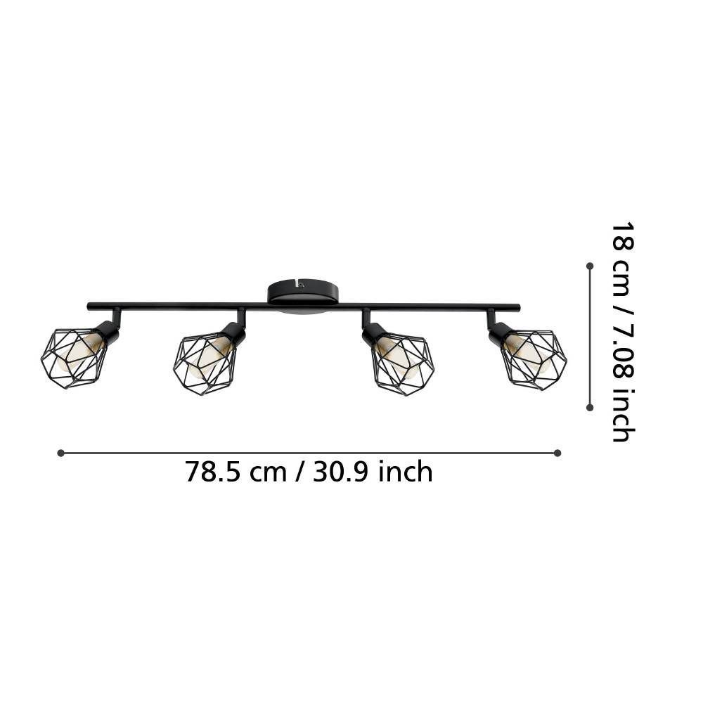 32767_DIMENSION_0001 | Eglo Romania Spot pe bară ZAPATA 1 G9LED 4X3W IP20 32767