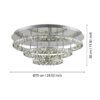 39002_DIMENSION_0001 | Eglo Romania Plafonieră TONERIA LED 30.5W;30.5W IP20 39002