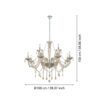 39094_DIMENSION_0001 | Eglo Romania Candelabru BASILANO 12XE14 IP20 39094
