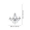 39101_DIMENSION_0001 | Eglo Romania Candelabru BASILANO 1 8XE14 IP20 39101