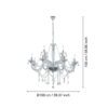 39102_DIMENSION_0001 | Eglo Romania Candelabru BASILANO 1 12XE14 IP20 39102