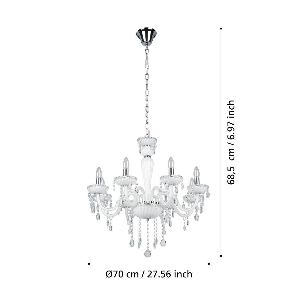 39114_DIMENSION_0001 | Eglo Romania Candelabru CARPENTO 8XE14 IP20 39114