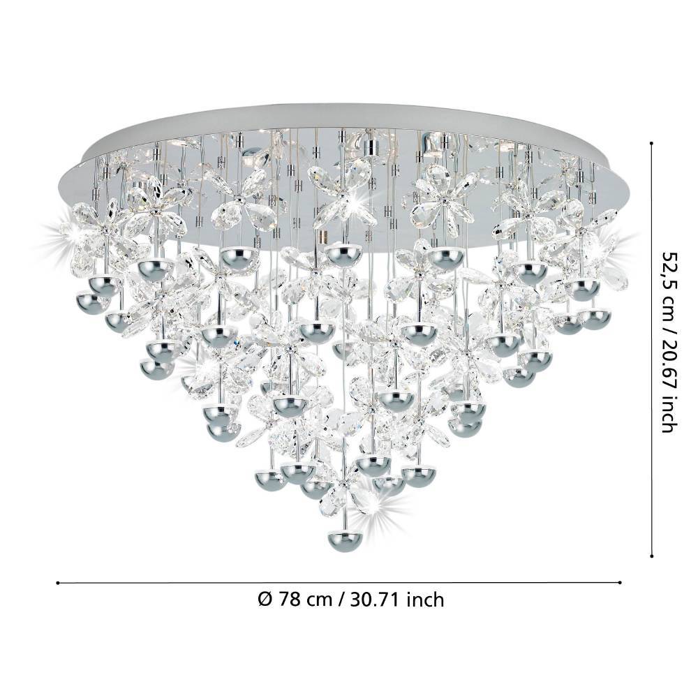 39246_DIMENSION_0001 | Eglo Romania Plafonieră PIANOPOLI LED 43X1.8W IP20 39246