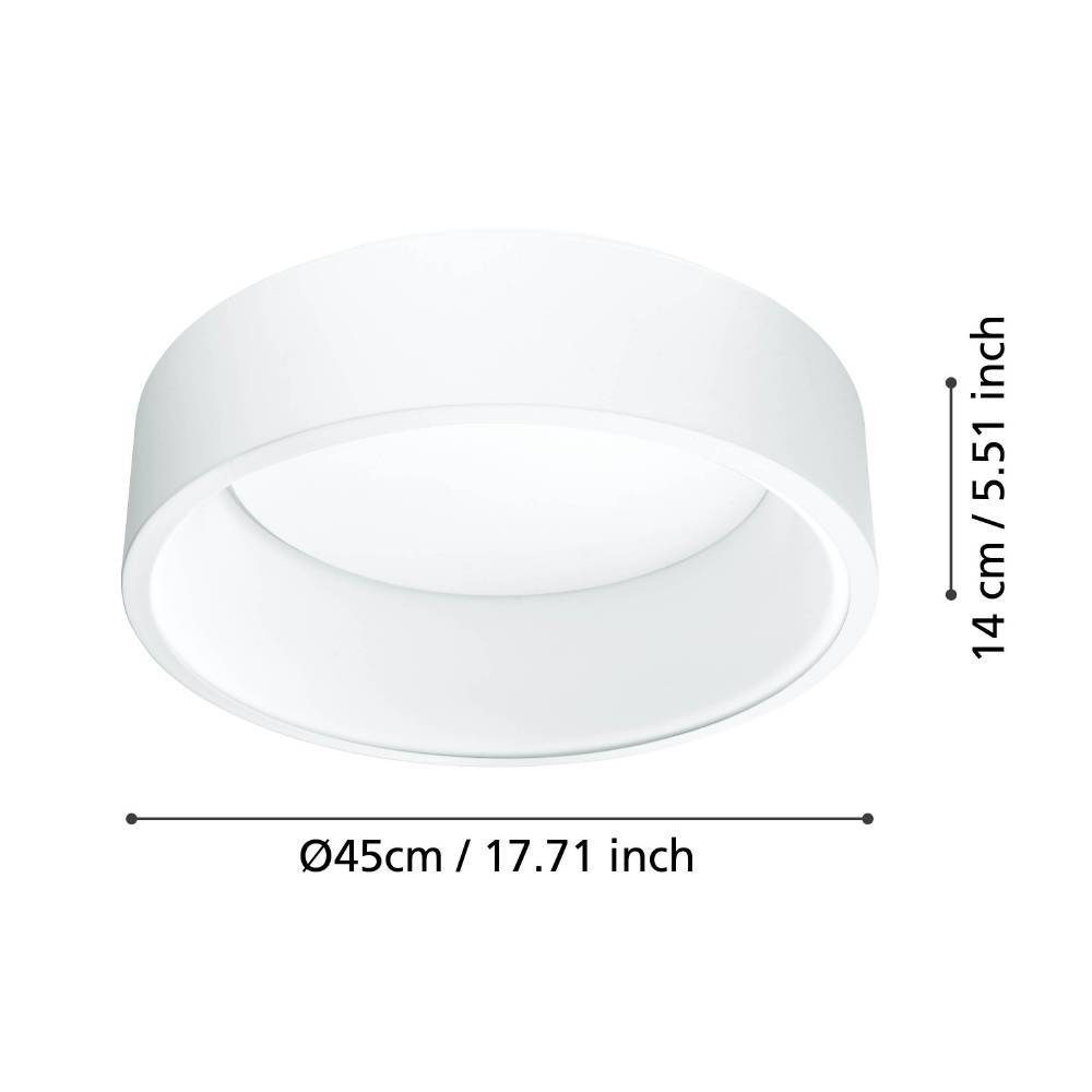 39286_DIMENSION_0001 | Eglo Romania Plafonieră MARGHERA 1 LED 25.5W IP20 39286