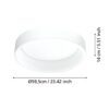 39287_DIMENSION_0001 | Eglo Romania Plafonieră MARGHERA 1 LED 4X8.8W IP20 39287