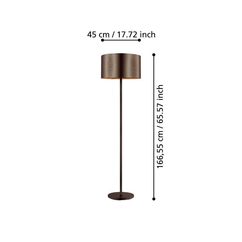39358_DIMENSION_0001 | Eglo Romania Lampadar SAGANTO 1 E27 IP20 39358