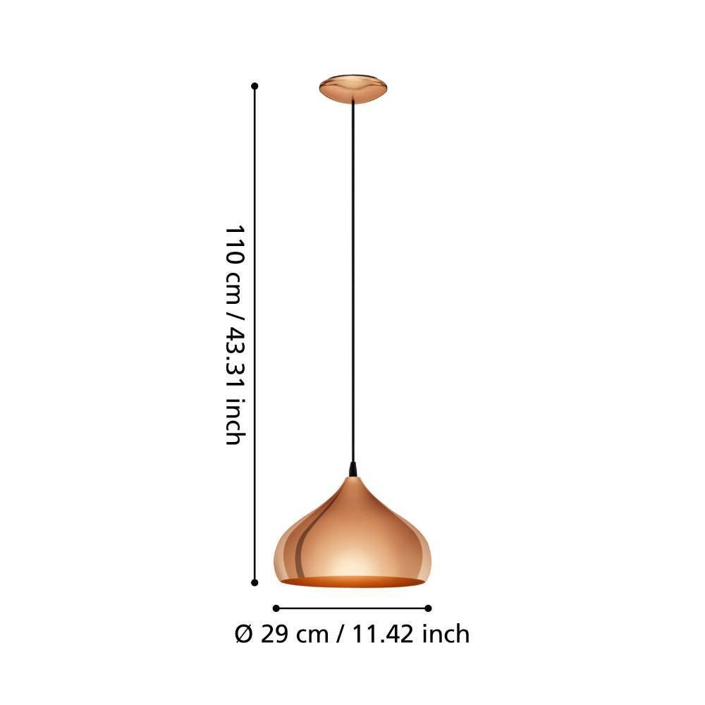 49449_DIMENSION_0001 | Eglo Romania Pendul HAPTON E27 IP20 49449