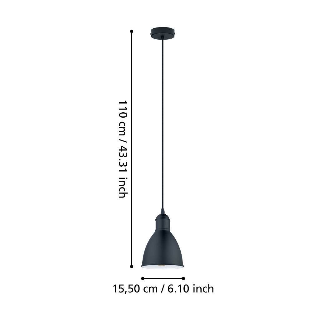 49464_DIMENSION_0001 | Eglo Romania Pendul PRIDDY E27 IP20 49464