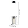 49495_DIMENSION_0001 | Eglo Romania Pendul LONCINO E27 IP20 49495