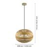 49771_DIMENSION_0001 | Eglo Romania Pendul AMSFIELD E27 IP20 49771