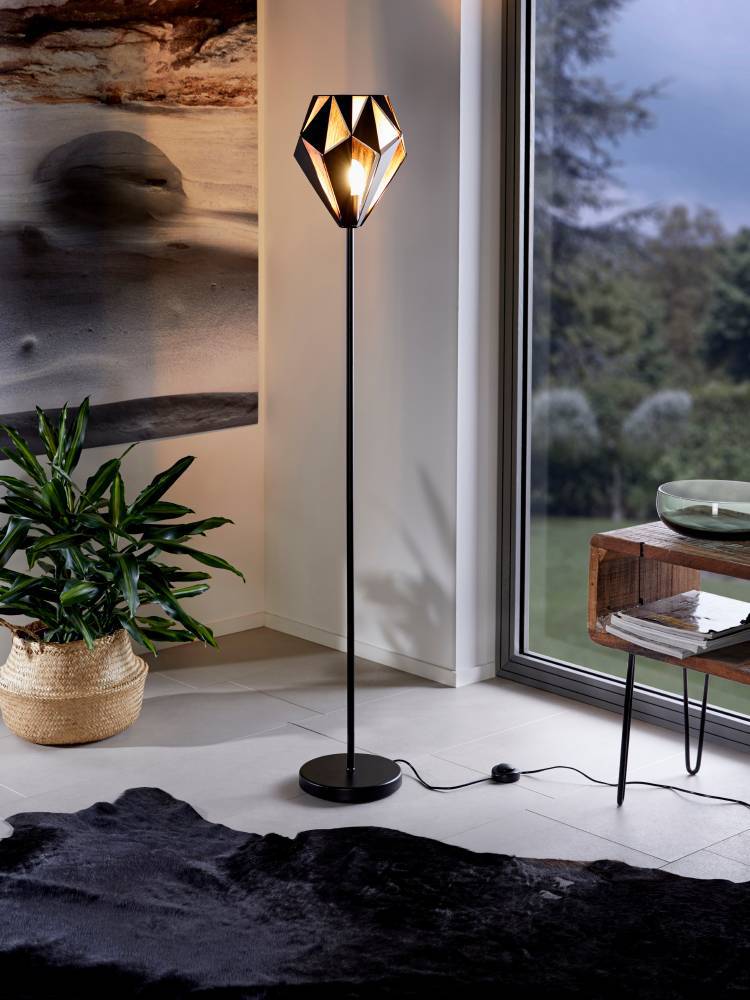 49994_AMBIENT_0001 | Eglo Romania Lampadar CARLTON 1 E27 IP20 49994