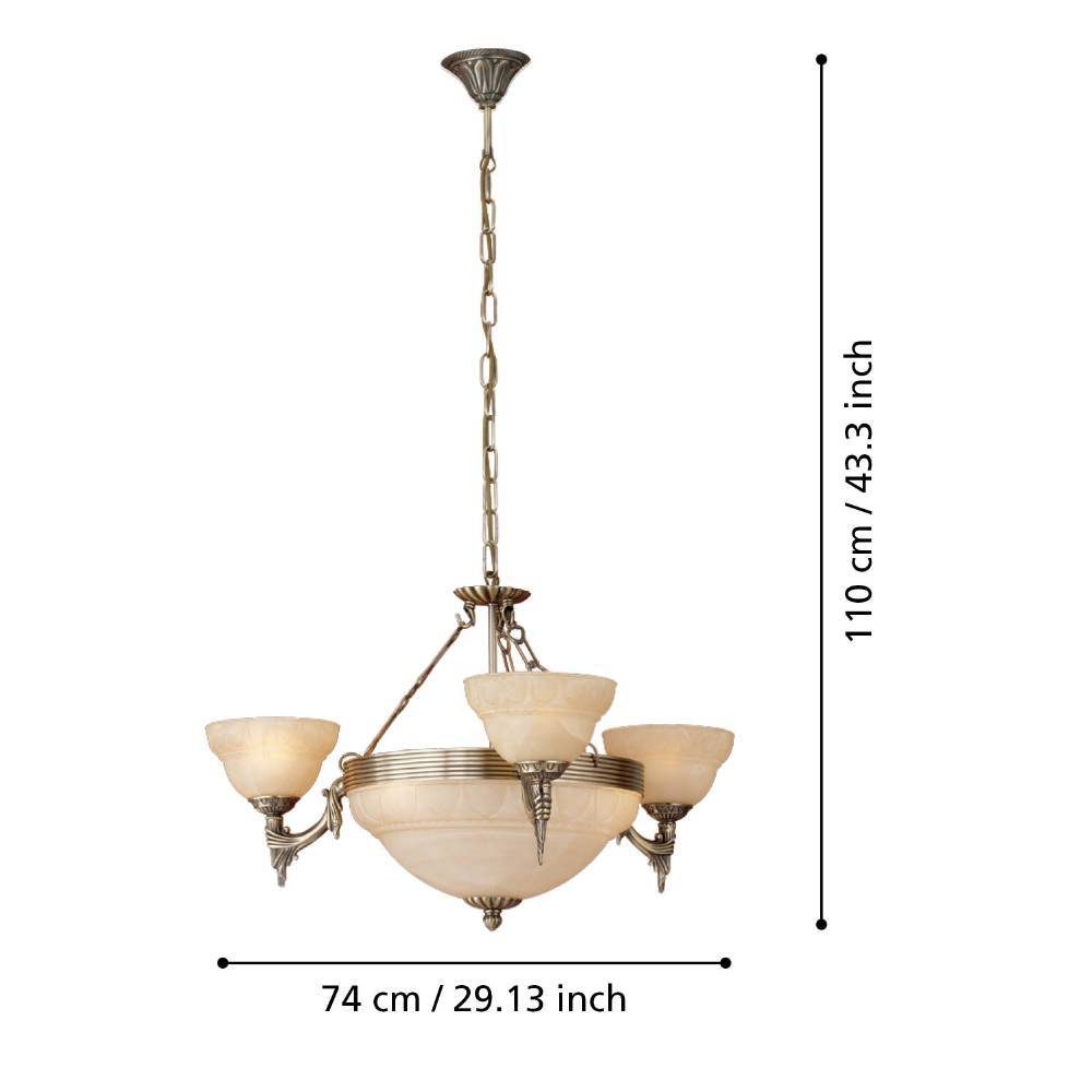 85857_DIMENSION_0001 | Eglo Romania Candelabru MARBELLA 6XE14 IP20 85857