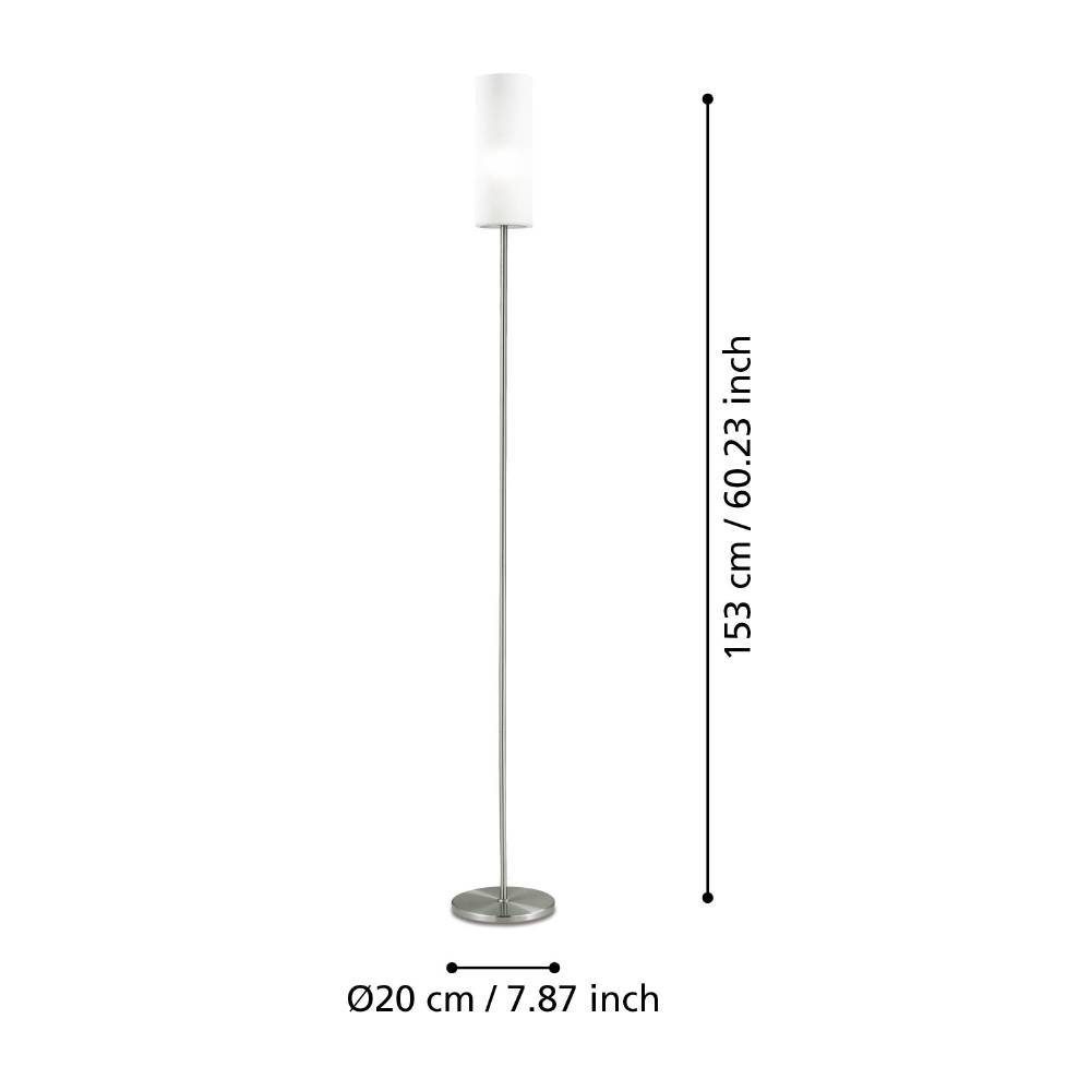 85982_DIMENSION_0001 | Eglo Romania Lampadar TROY 3 E27 IP20 85982