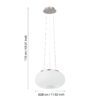 86813_DIMENSION_0001 | Eglo Romania Pendul OPTICA 2XE27 IP20 86813