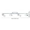 92087_DIMENSION_0001 | Eglo Romania Spot pe bară DAVIDA GU10 4X4.6W IP20 92087
