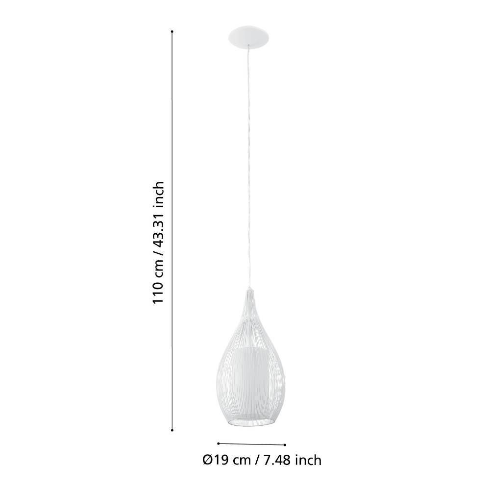 92251_DIMENSION_0001 | Eglo Romania Pendul RAZONI E27 IP20 92251