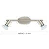 92596_DIMENSION_0001 | Eglo Romania Spot pe bară BUZZ-LED GU10 2X2.8W IP20 92596