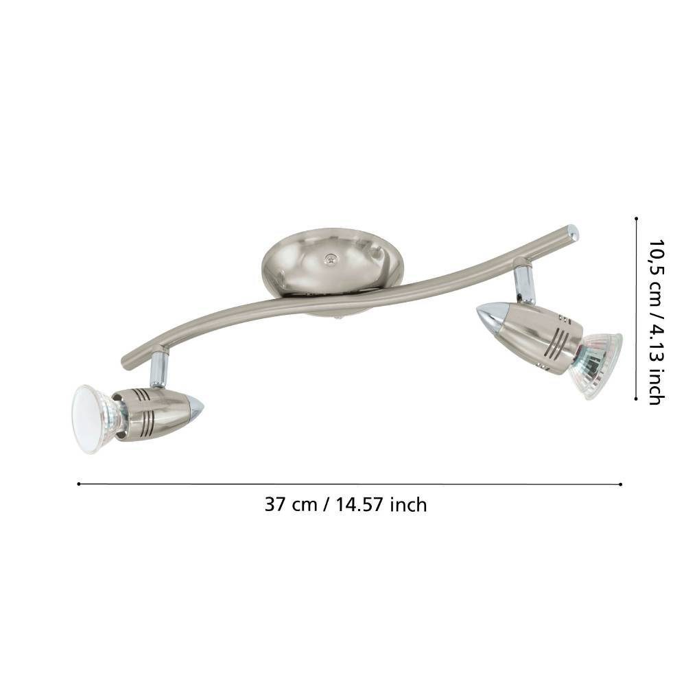92642_DIMENSION_0001 | Eglo Romania Spot bară MAGNUM-LED GU10 2X2.8W IP20 92642