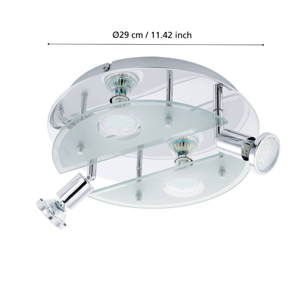 93085_DIMENSION_0001 | Eglo Romania Aplică/Plafonieră CABO 1 LED 4X2.8W IP20 93085