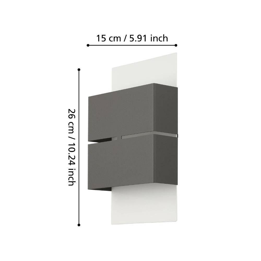 93254_DIMENSION_0001 | Eglo Romania Aplică KIBEA LED 2X2.5W IP54 93254