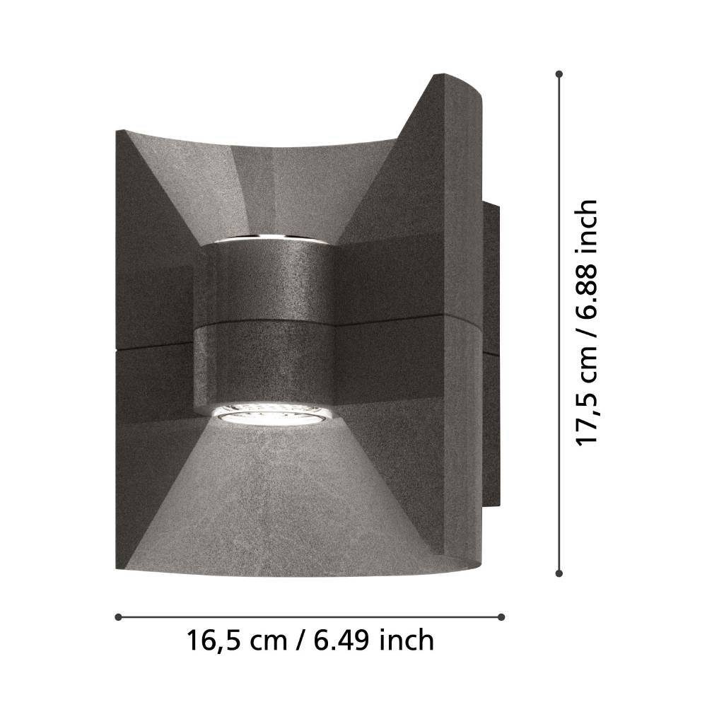 93368_DIMENSION_0001 | Eglo Romania Aplică REDONDO LED 2X2.5W IP44 93368