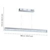 93626_DIMENSION_0001 | Eglo Romania Lustră CARDITO 1 LED 6X6W IP20 93626