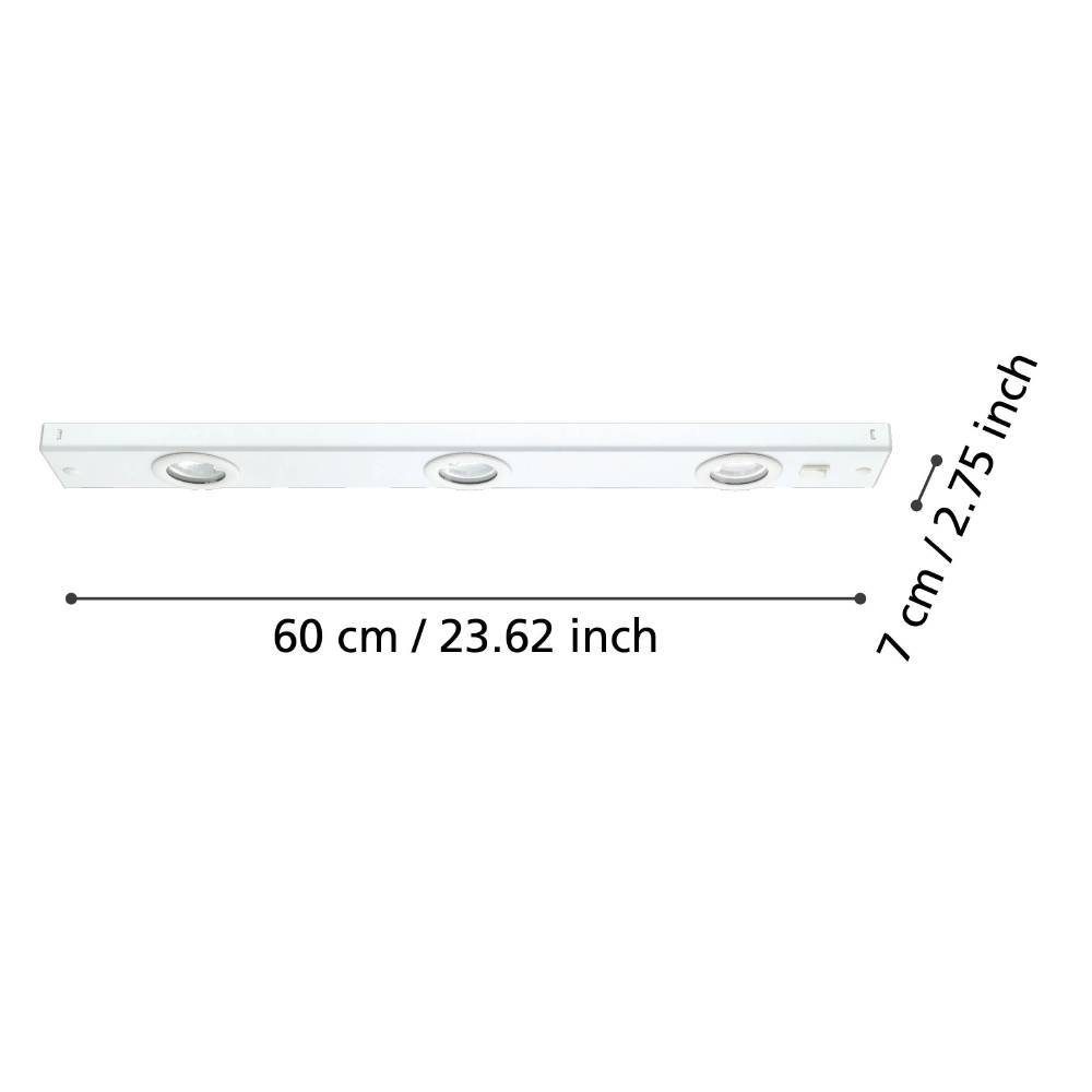 93706_DIMENSION_0001 | Eglo Romania Aplică bucătărie KOB LED 3X2.3W IP20 93706