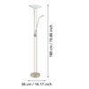 93874_DIMENSION_0001 | Eglo Romania Lampadar BAYA LED 20W;2.5W;2.5W IP20 93874