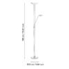 93875_DIMENSION_0001 | Eglo Romania Lampadar BAYA LED 20W;2.5W;2.5W IP20 93875