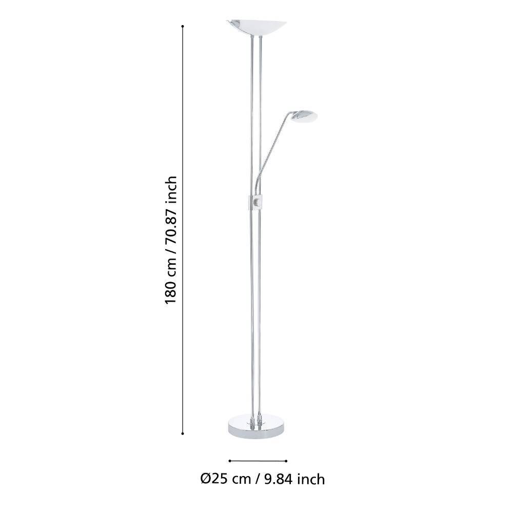 93875_DIMENSION_0001 | Eglo Romania Lampadar BAYA LED 20W;2.5W;2.5W IP20 93875