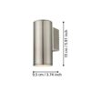 94106_DIMENSION_0001 | Eglo Romania Aplică RIGA LED GU10 2.8W IP44 94106