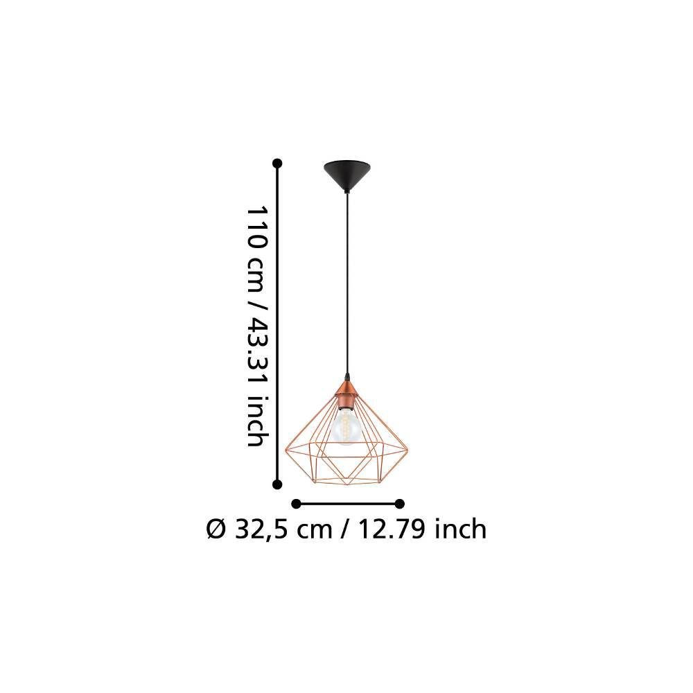 94194_DIMENSION_0001 | Eglo Romania Pendul TARBES E27 IP20 94194