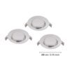 94236_DIMENSION_0001 | Eglo Romania Set 3 spoturi PENETO GU10 3X2.8W IP20 94236