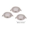 94237_DIMENSION_0001 | Eglo Romania Set 3 spoturi PENETO GU10 3X2.8W IP20 94237