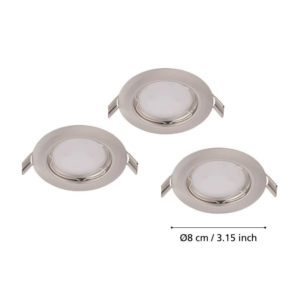 94237_DIMENSION_0001 | Eglo Romania Set 3 spoturi PENETO GU10 3X2.8W IP20 94237