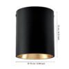 94502_DIMENSION_0001 | Eglo Romania Spot aplicat POLASSO LED 3.3W IP20 94502