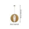 94765_DIMENSION_0001 | Eglo Romania Pendul COSSANO E27 IP20 94765
