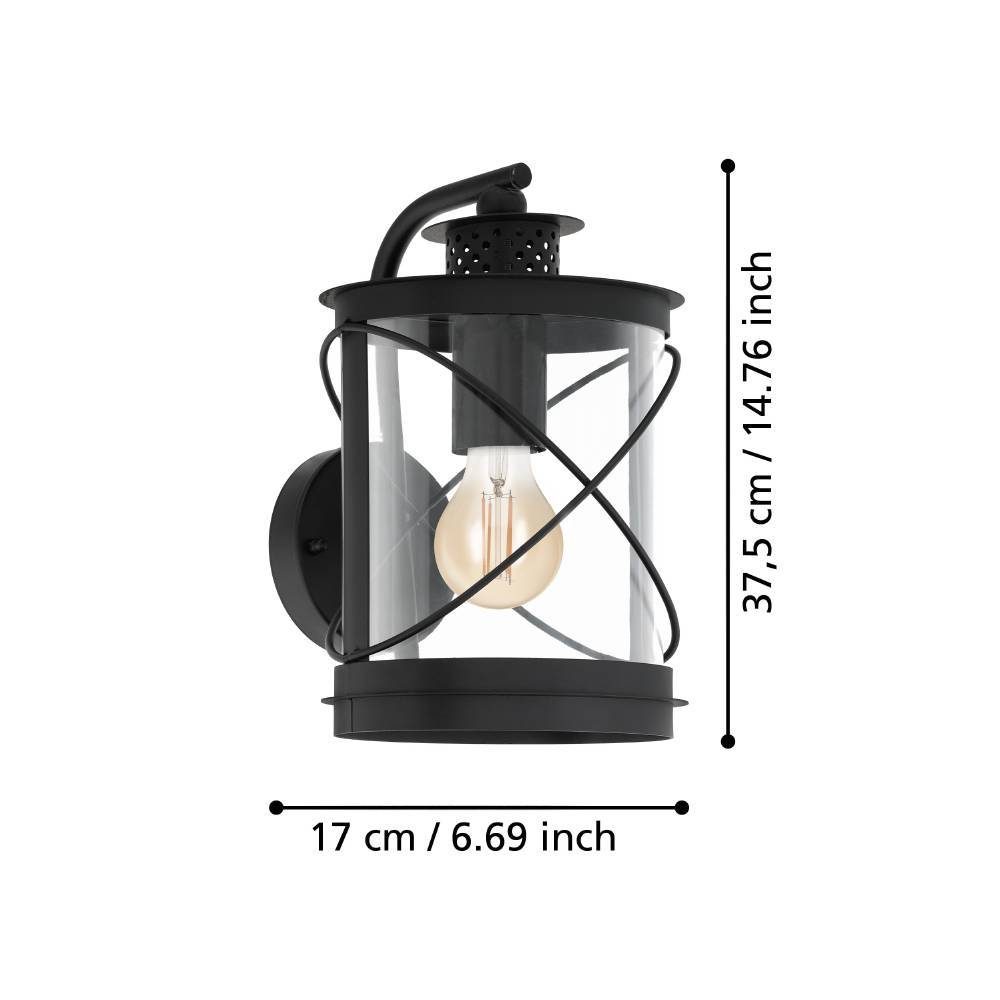 94843_DIMENSION_0001 | Eglo Romania Aplică HILBURN E27 IP44 94843